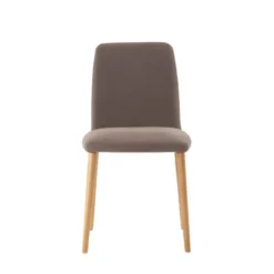 Mobitec Rob C01 ® Chaise moderne en tissu rembourrée avec pieds en bois massif> Chaise De Salle à Manger|Chaise Salon