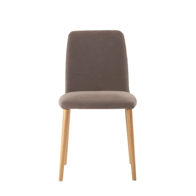 Mobitec Rob C01 ® Chaise moderne en tissu rembourrée avec pieds en bois massif> Chaise De Salle à Manger|Chaise Salon