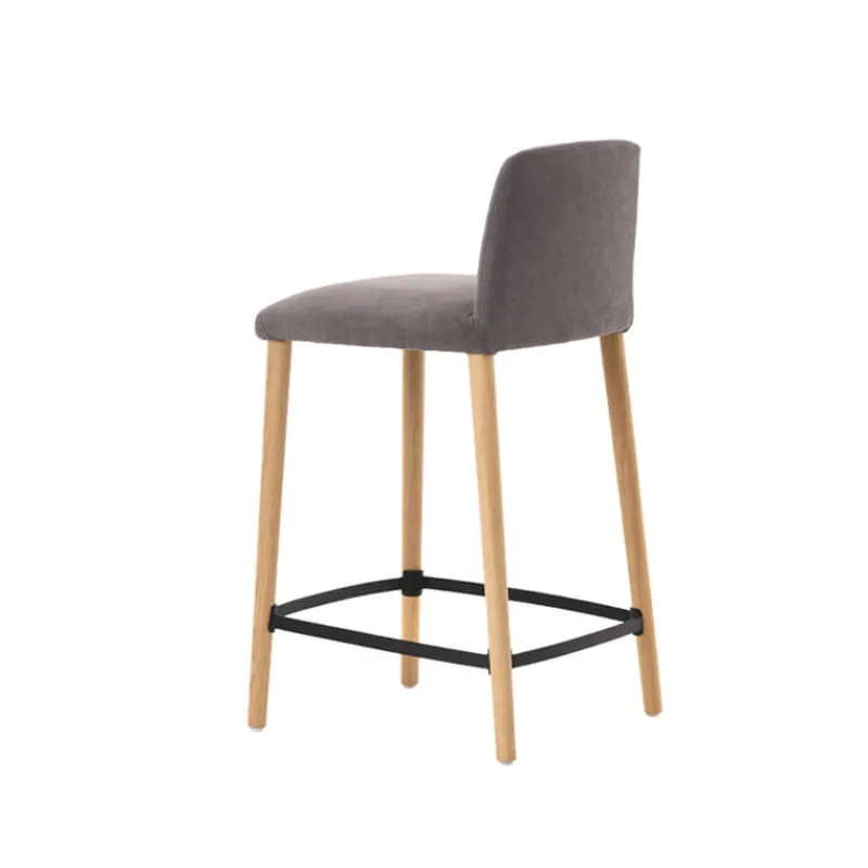Mobitec Rob C05 ® Tabouret snack en tissu et bois massif> Tabouret Snack (assise +/- 65 Cm)|Tabouret De Bar (assise +/- 80 Cm)
