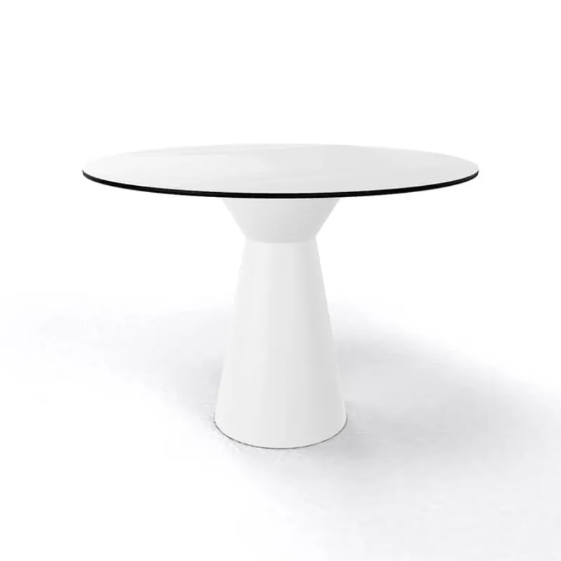Roller H74 ronde Table design italienne ronde avec pied central> Table De Cuisine|Table Pour Petit Espace