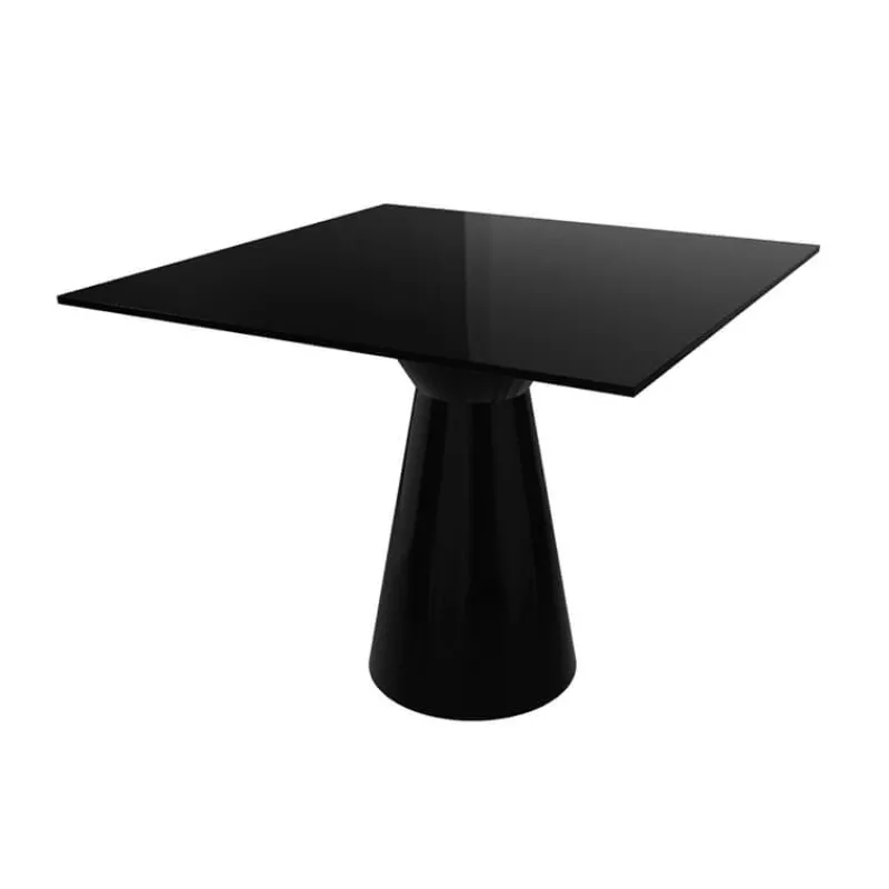 Roller H74 Table carrée design italien à pied central> Table De Cuisine|Table Pour Petit Espace