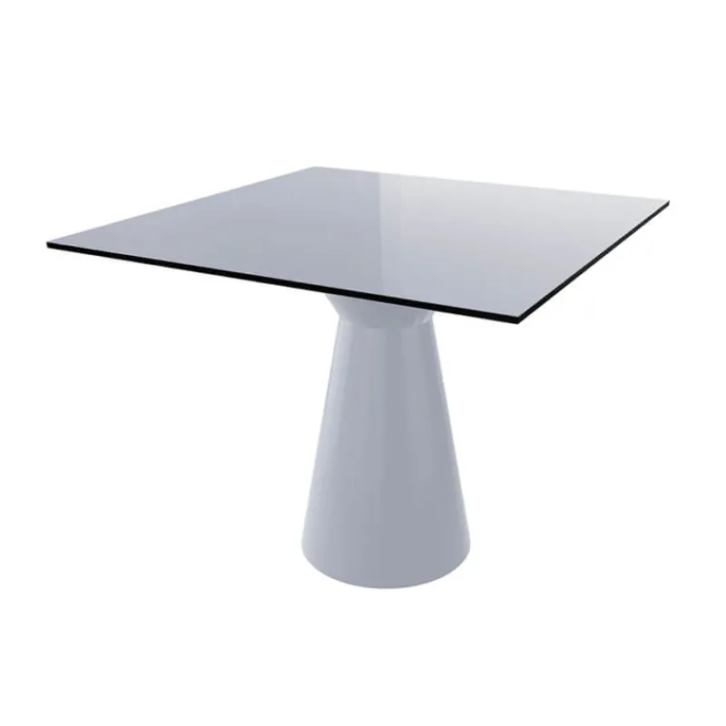 Roller H74 Table carrée design italien à pied central> Table De Cuisine|Table Pour Petit Espace