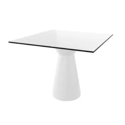 Roller H74 Table carrée design italien à pied central><noscript><img width=