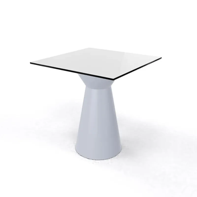 Roller H74 Table carrée design italien à pied central> Table De Cuisine|Table Pour Petit Espace