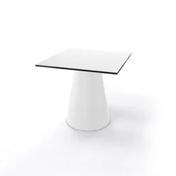 Roller H55 Table d'appoint carrée design italien à pied central> Table De Salon|Table Pour Petit Espace