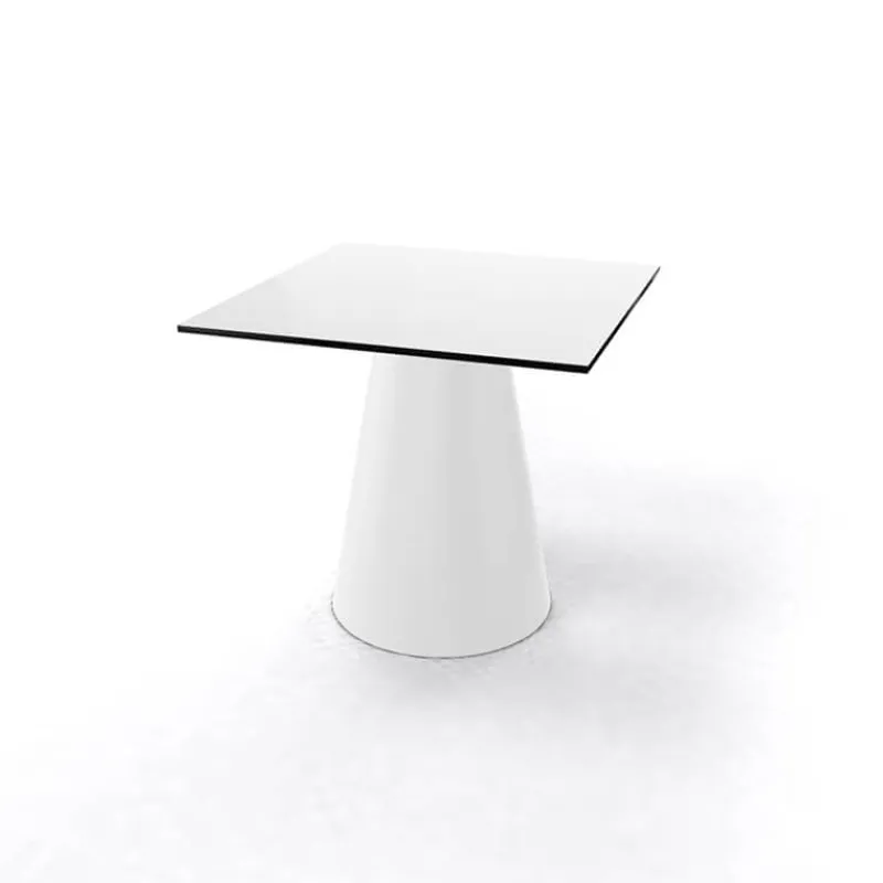 Roller H55 Table d'appoint carrée design italien à pied central> Table De Salon|Table Pour Petit Espace