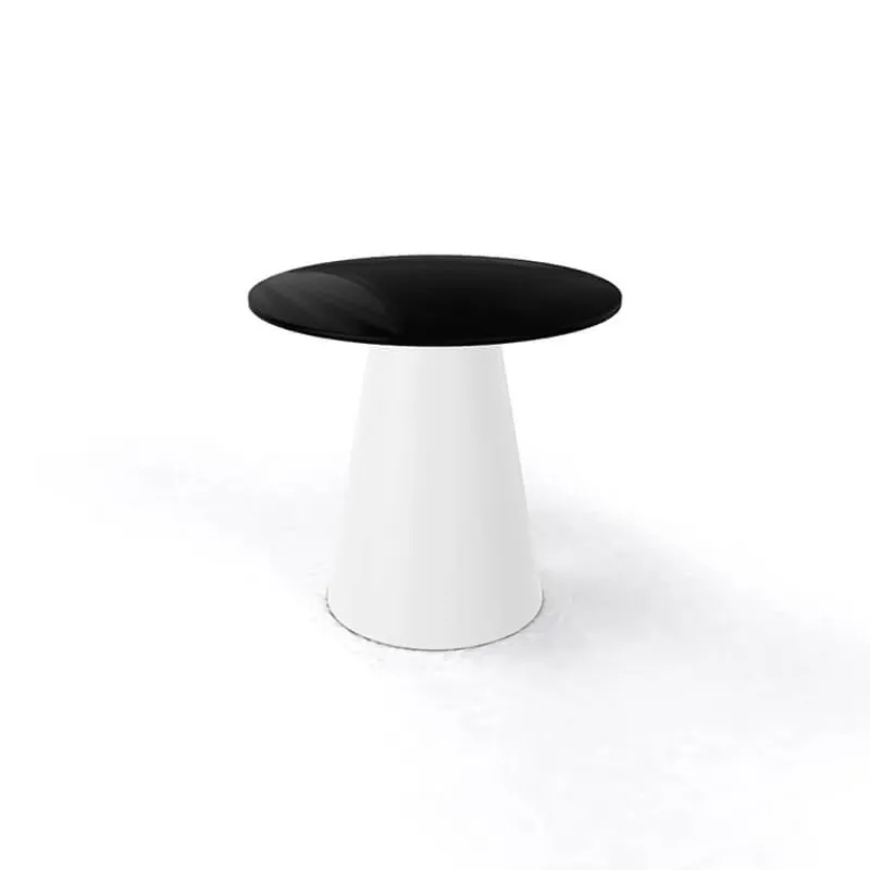 Roller H55 Table d'appoint ronde design italien à pied central> Table De Salon|Table Pour Petit Espace