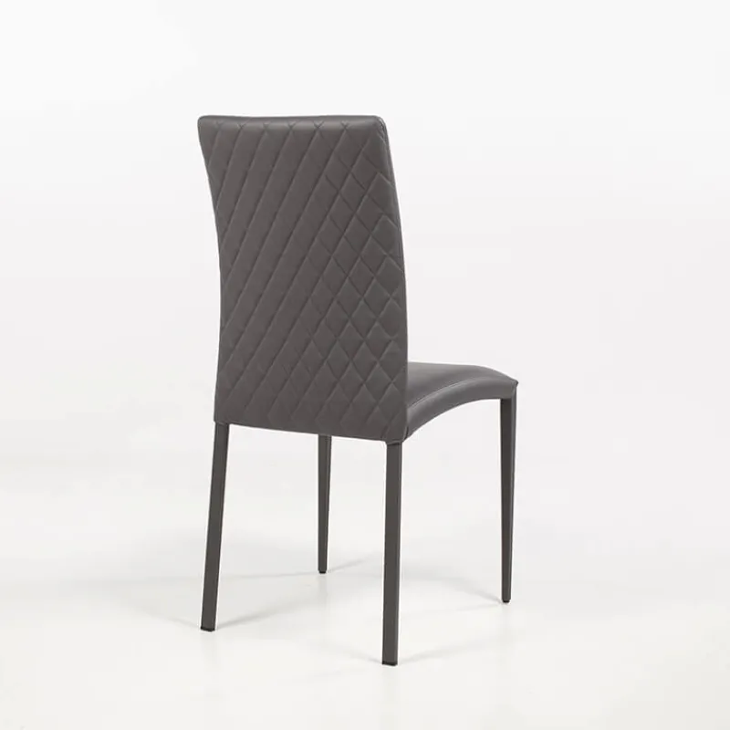 Peressini Roma Chaise contemporaine italienne dos matelassé> Chaise De Cuisine|Chaise De Salle à Manger