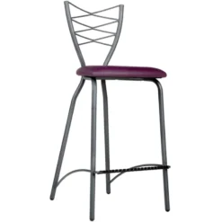 Carrier Romance ® Tabouret snack contemporain en synthétique et métal><noscript><img width=
