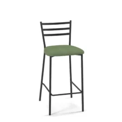 Perfecta Romy Tabouret snack en tissu et dossier en métal> Tabouret Snack (assise +/- 65 Cm)|Tabouret De Bar (assise +/- 80 Cm)