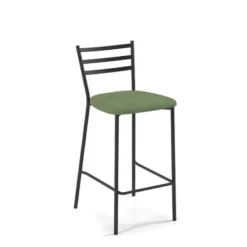 Perfecta Romy Tabouret snack en tissu et dossier en métal><noscript><img width=