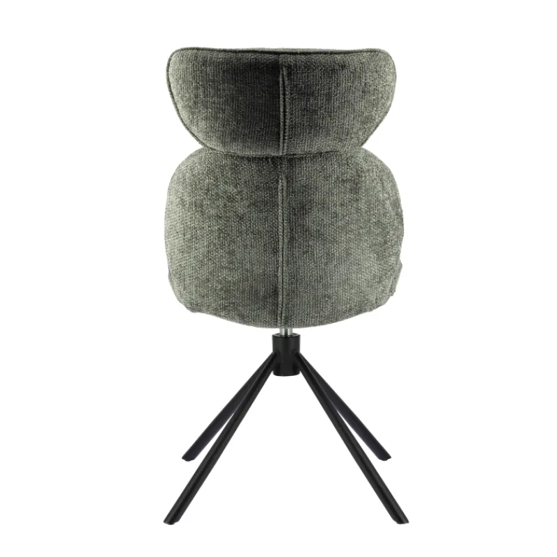 RosaChaise pivotante en tissu avec pieds en métal> Chaise De Salle à Manger|Chaise Salon