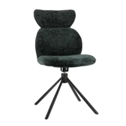 RosaChaise pivotante en tissu avec pieds en métal><noscript><img width=