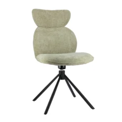 RosaChaise pivotante en tissu avec pieds en métal><noscript><img width=