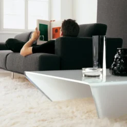 Sovet Italia Rubino Sovet® Table basse design rectangulaire ou carrée en verre><noscript><img width=