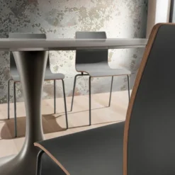 La primavera Ruud Table design ovale en verre pied tulipe> Table De Salle à Manger