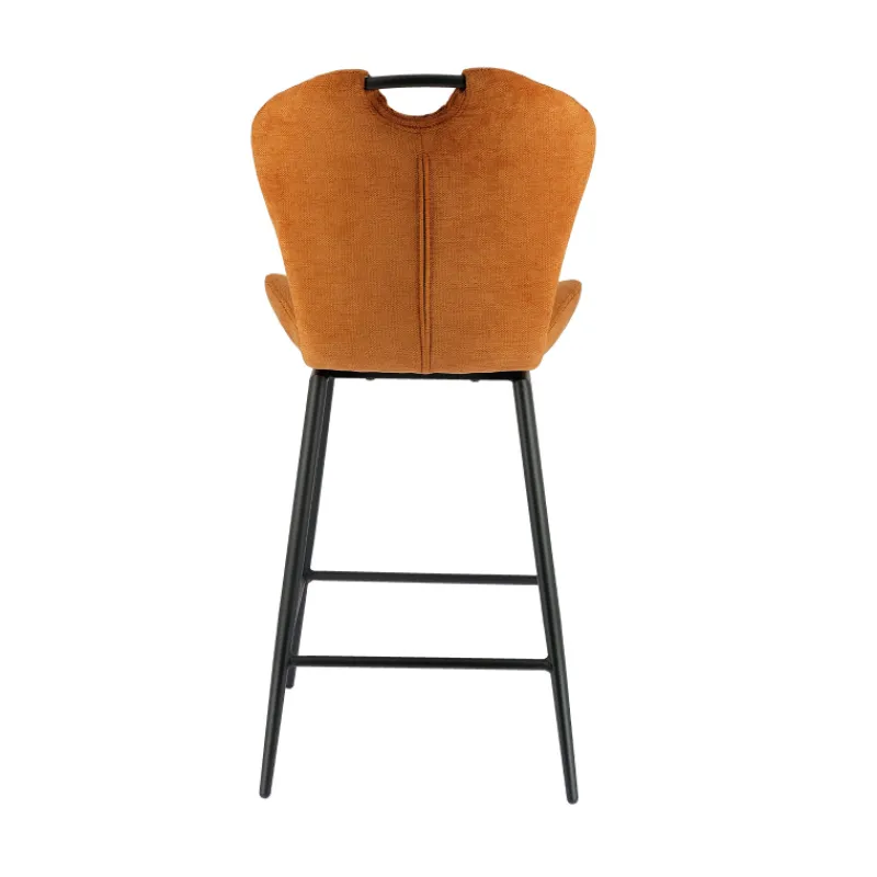 SachaTabouret snack en tissu pivotant avec poignée et pieds en métal> Tabouret Snack (assise +/- 65 Cm)|Tabouret De Bar (assise +/- 80 Cm)