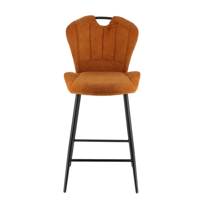 SachaTabouret snack en tissu pivotant avec poignée et pieds en métal> Tabouret Snack (assise +/- 65 Cm)|Tabouret De Bar (assise +/- 80 Cm)