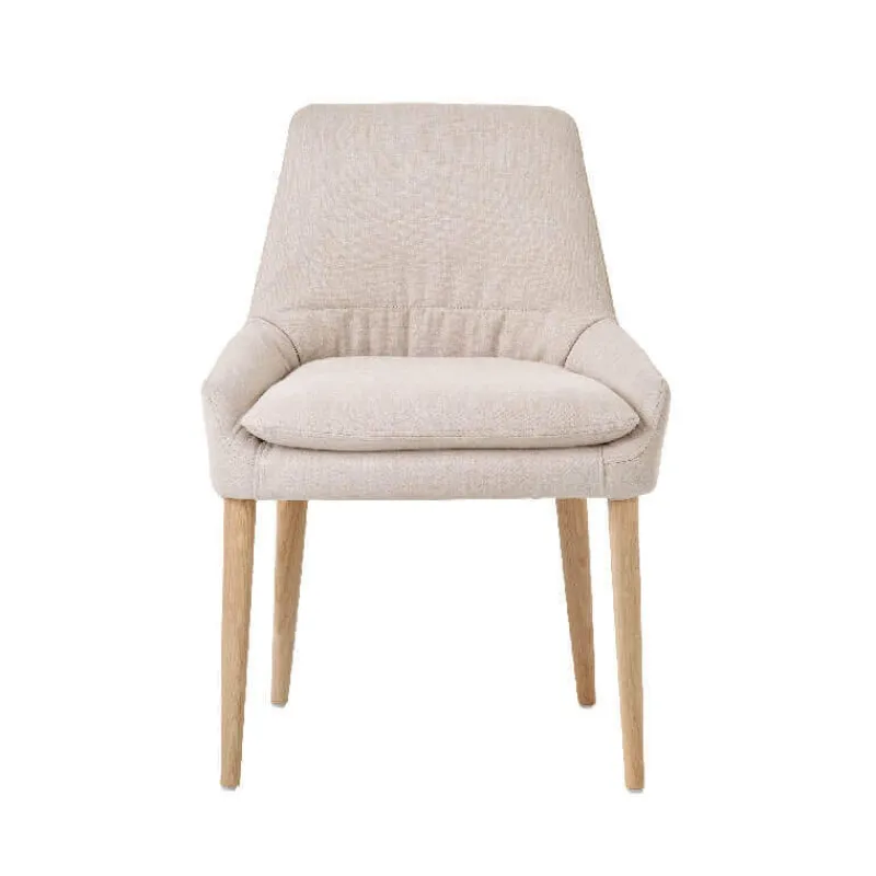 Mobitec Saga ® Chaise confortable en tissu et pieds bois> Chaise De Salle à Manger|Chaise Salon