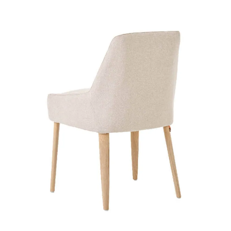 Mobitec Saga ® Chaise confortable en tissu et pieds bois> Chaise De Salle à Manger|Chaise Salon
