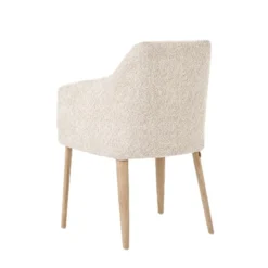 Mobitec Saga ® Fauteuil confortable en tissu et pieds en bois><noscript><img width=