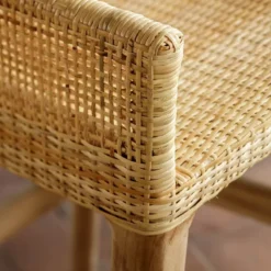 Kok SaigonFauteuil de table en rotin naturel><noscript><img width=