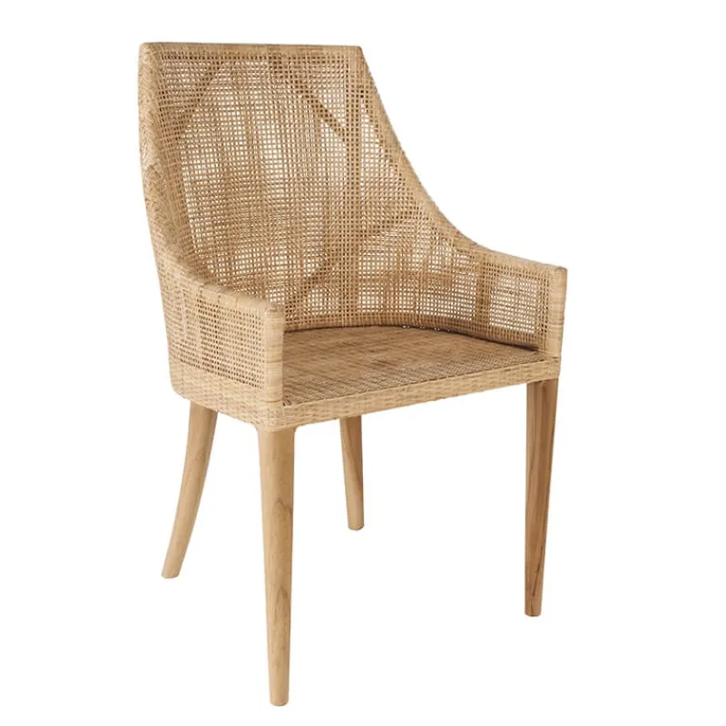 Kok SaigonFauteuil de table en rotin naturel> Chaise De Cuisine|Chaise De Salle à Manger