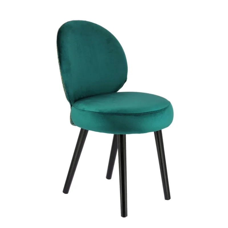 Sessio Severus Chaise cosy bicolore en tissu avec pieds bois> Chaise De Salle à Manger|Chaise Salon