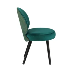Sessio Severus Chaise cosy bicolore en tissu avec pieds bois><noscript><img width=