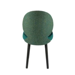 Sessio Severus Chaise cosy bicolore en tissu avec pieds bois><noscript><img width=