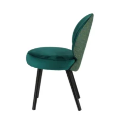 Sessio Severus Chaise cosy bicolore en tissu avec pieds bois><noscript><img width=