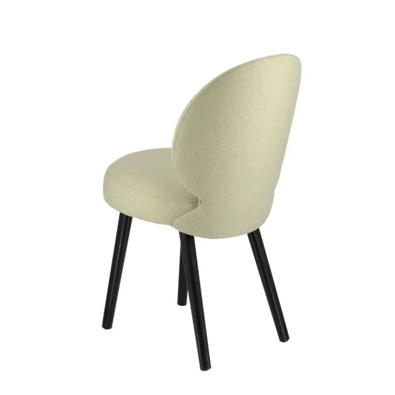 Sessio Severus Chaise cosy en tissu et pieds bois> Chaise De Salle à Manger|Chaise Salon