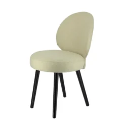 Sessio Severus Chaise cosy en tissu et pieds bois><noscript><img width=