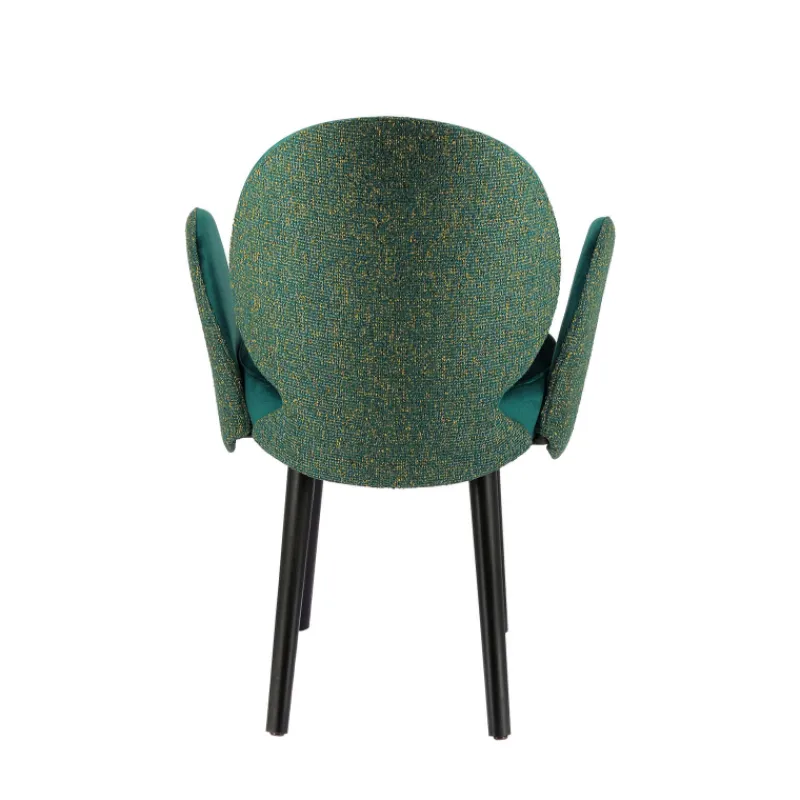 Sessio Severus Fauteuil cosy bicolore en tissu et pieds bois> Chaise De Salle à Manger|Chaise Salon
