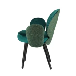 Sessio Severus Fauteuil cosy bicolore en tissu et pieds bois><noscript><img width=