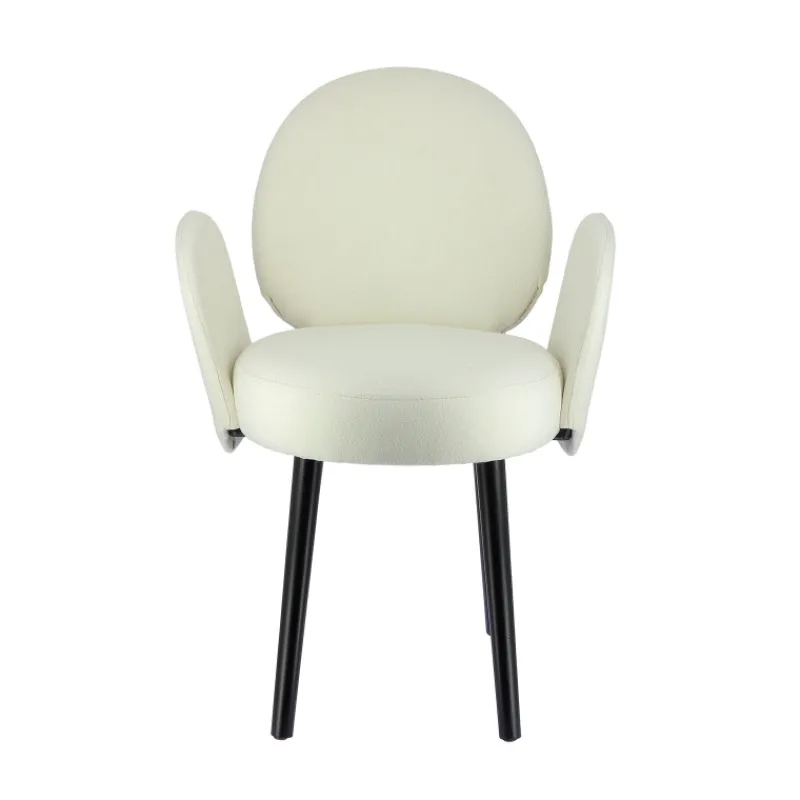 Sessio Severus Fauteuil cosy en tissu avec pieds bois> Chaise De Salle à Manger|Chaise Salon