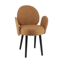 Sessio Severus Fauteuil cosy en tissu avec pieds bois><noscript><img width=