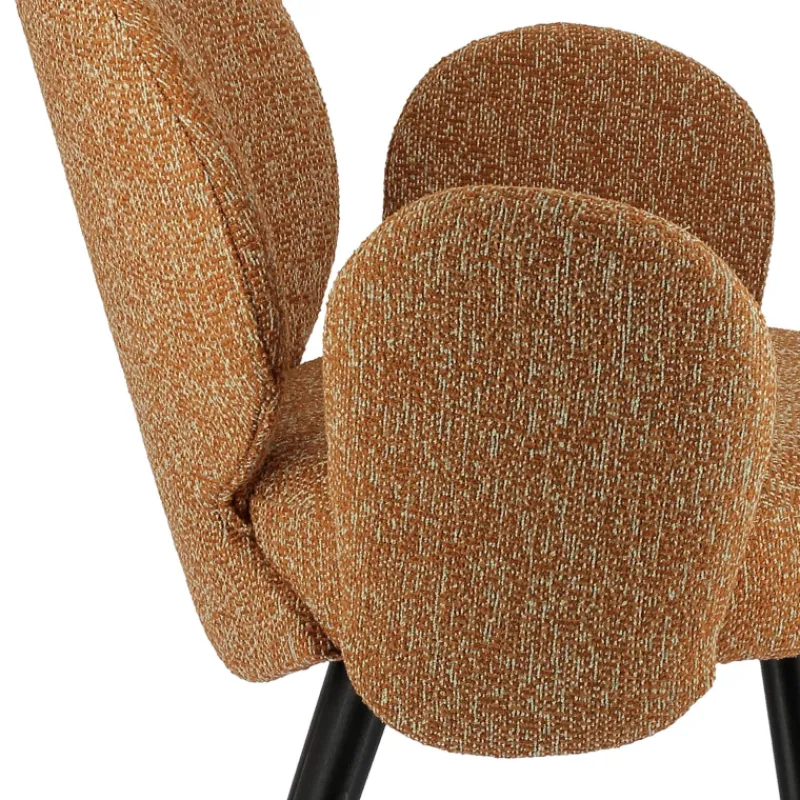 Sessio Severus Fauteuil cosy en tissu avec pieds bois> Chaise De Salle à Manger|Chaise Salon