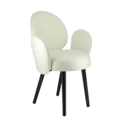 Sessio Severus Fauteuil cosy en tissu avec pieds bois><noscript><img width=