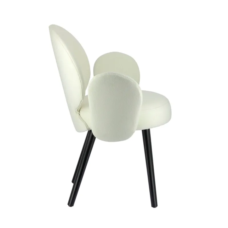 Sessio Severus Fauteuil cosy en tissu avec pieds bois> Chaise De Salle à Manger|Chaise Salon