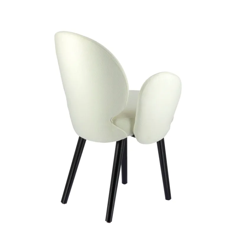 Sessio Severus Fauteuil cosy en tissu avec pieds bois> Chaise De Salle à Manger|Chaise Salon