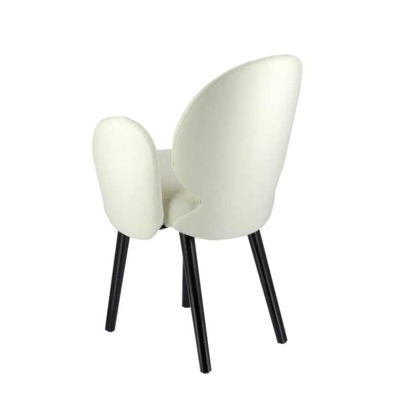 Sessio Severus Fauteuil cosy en tissu avec pieds bois> Chaise De Salle à Manger|Chaise Salon