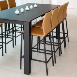 Perfecta Sierra Tabouret snack en métal et simili><noscript><img width=