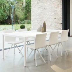Perfecta Silva Chaise design en métal et simili><noscript><img width=