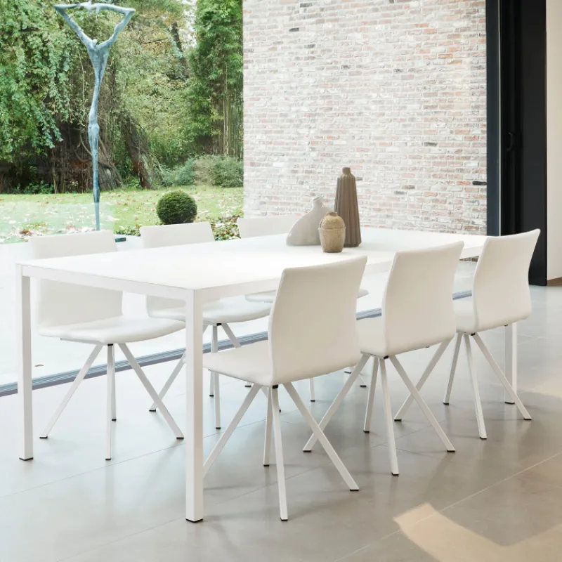 Perfecta Silva Chaise design en métal et simili> Chaise De Cuisine|Chaise De Salle à Manger