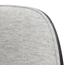 SimoneChaise bimatière en tissu dossier bois avec pieds en métal><noscript><img width=