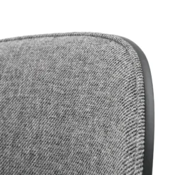 SimoneChaise bimatière en tissu dossier bois avec pieds en métal><noscript><img width=