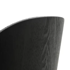 SimoneChaise bimatière en tissu dossier bois avec pieds en métal><noscript><img width=