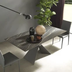 Altacom Sintesi Table design italienne extensible en céramique> Table De Salle à Manger