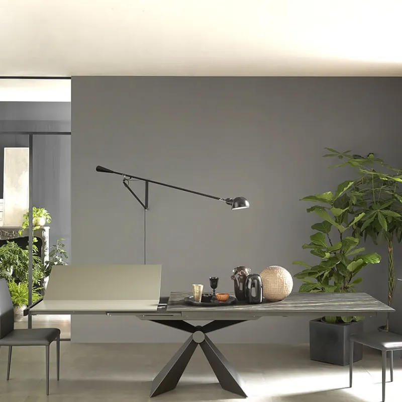 Altacom Sintesi Table design italienne extensible en céramique> Table De Salle à Manger